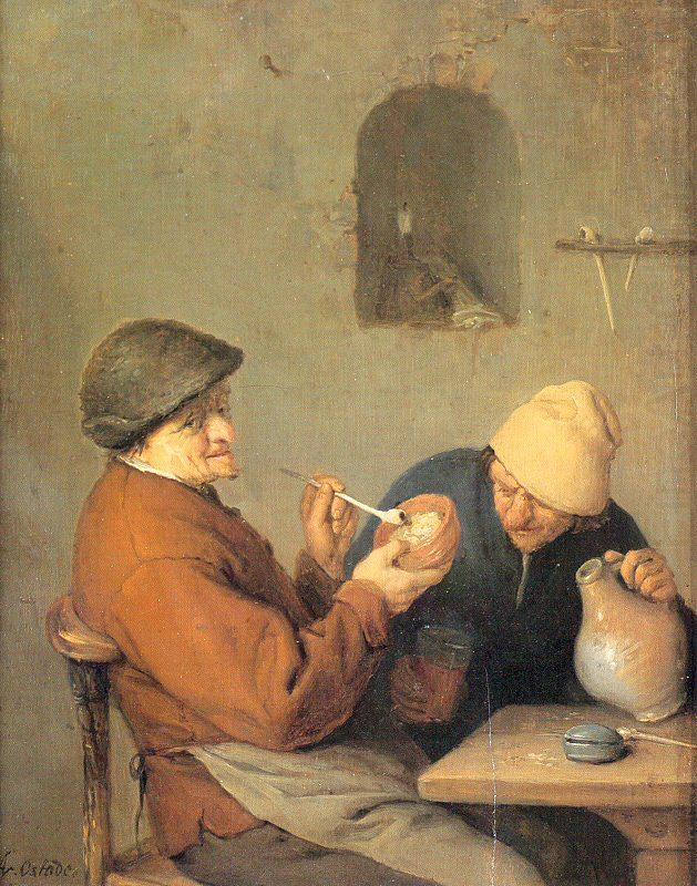 The Drinker and the Smoker, Ostade, Adriaen van